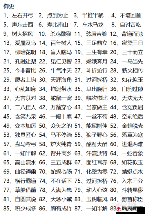 微信看图知成语御史第59关攻略大全及御史关卡答案全集揭秘