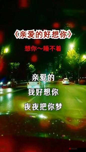 亲爱的我好想你夜夜把你梦说：深深思念难以释怀